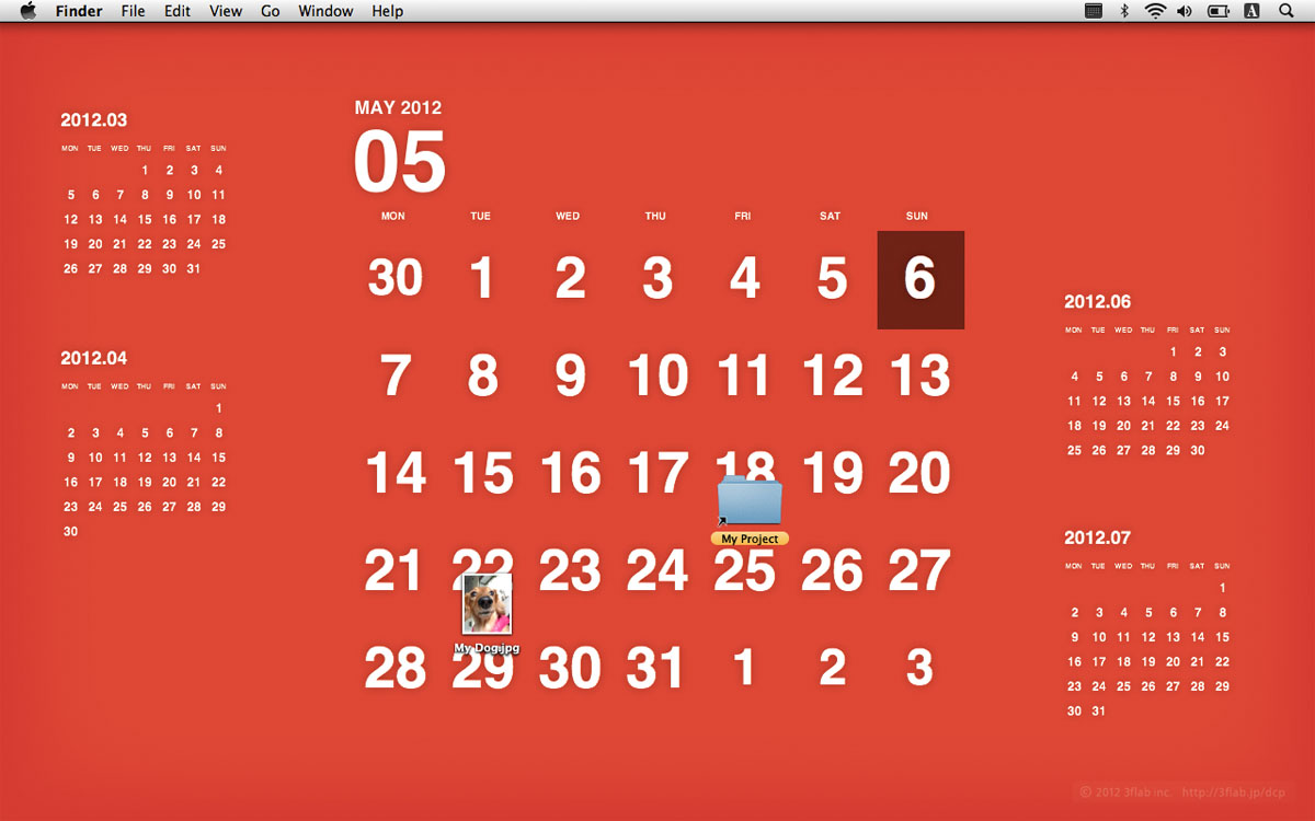 interactive calendar for mac